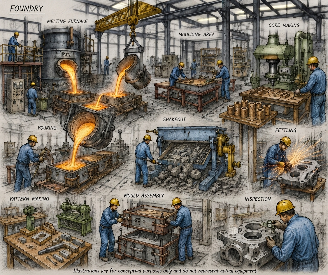 CEMO in-house foundry