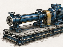 Helical skid rails mounting
