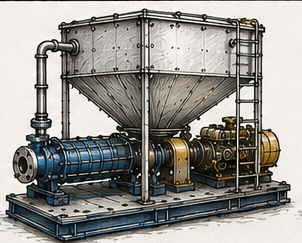 Clearwater hopper tank mounting