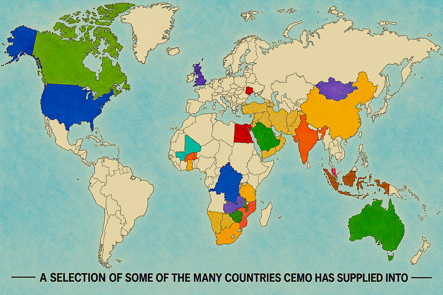 CEMO worldwide reach